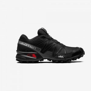 Black Salomon Speedcross 3 Men's Sneakers | JSEM-86453