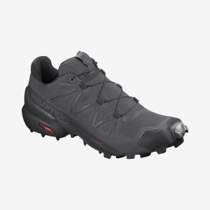 Gray Salomon Speedcross 5 Men's Trail Running Shoes | KHTZ-59017