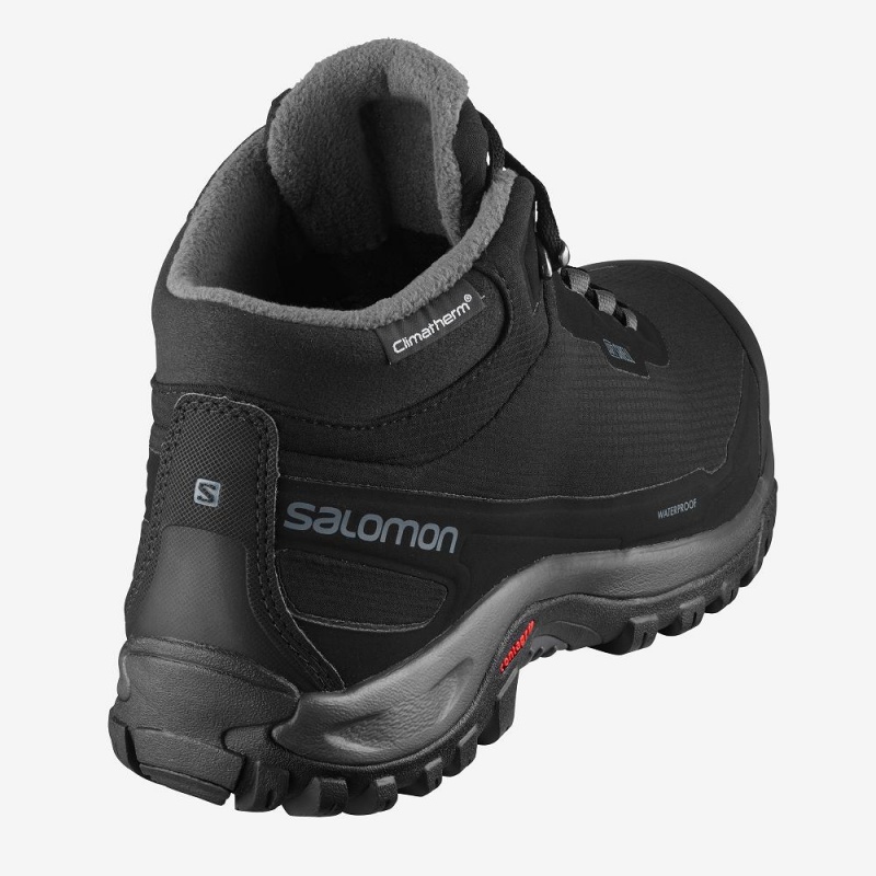 Black Salomon Shelter Climasalomon Waterproof Men's Winter Boots | WJSO-73290