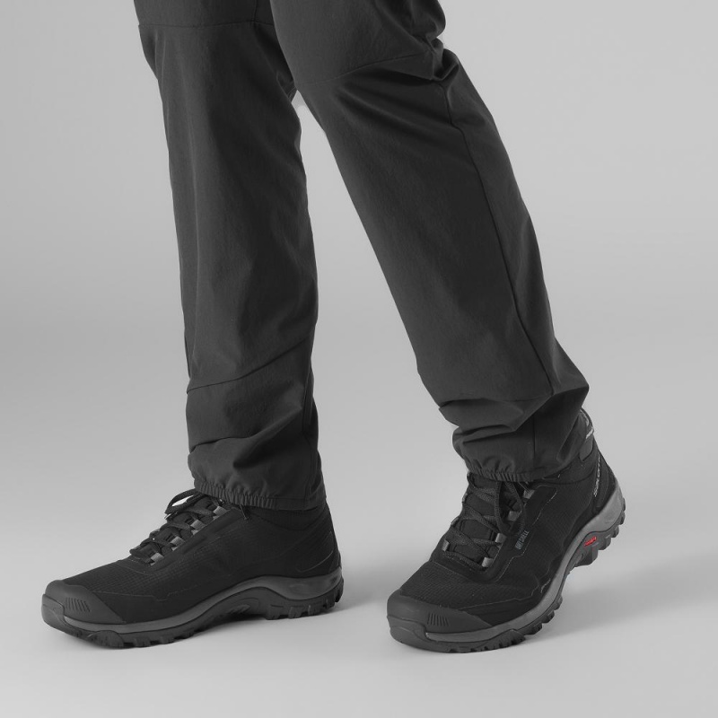 Black Salomon Shelter Climasalomon Waterproof Men's Winter Boots | WJSO-73290