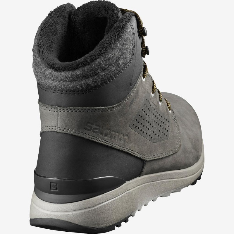 Gray Salomon Utility Winter Climasalomon Waterproof Men's Winter Boots | XUVZ-42379